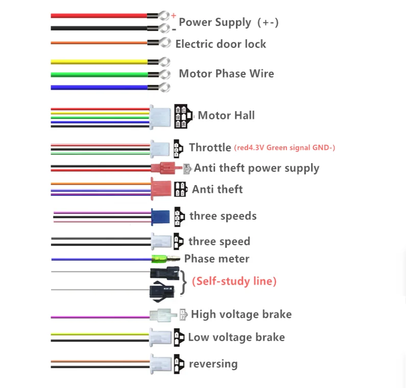 Other Electric Bicycle Parts 12tube 48v 60v 800w 35A 45A High-power E Scooter Parts Electric Scooter Controller