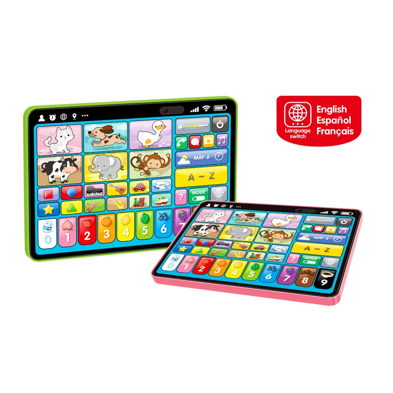 FiveStar Original Manufacturer Multifunctional Toy Learning Tablet Reading Pad Machine Three Languages Preschool Toys for Baby