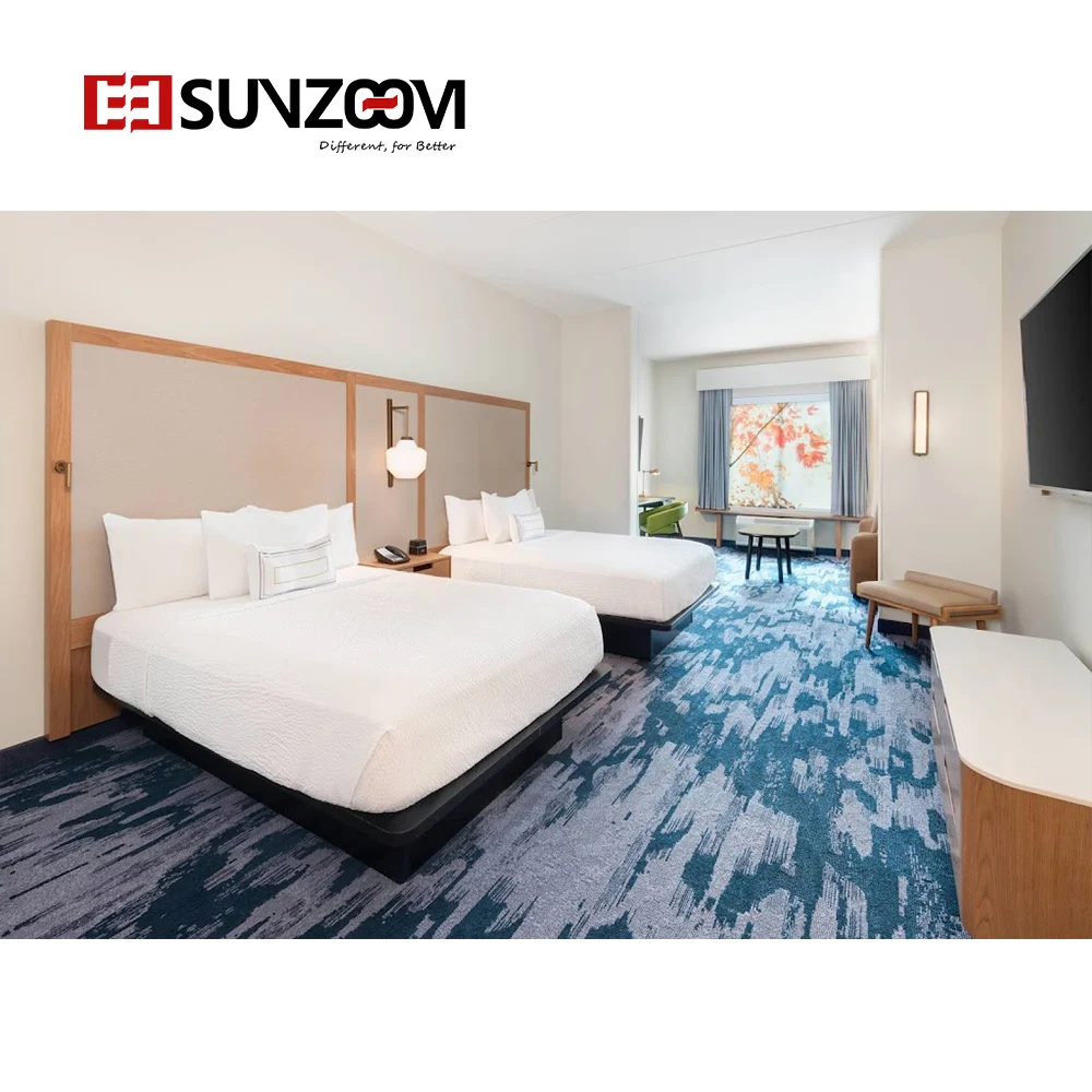 2022 Marriott Hotel King Size Bedroom Furniture Sets Fairfield Inn Room