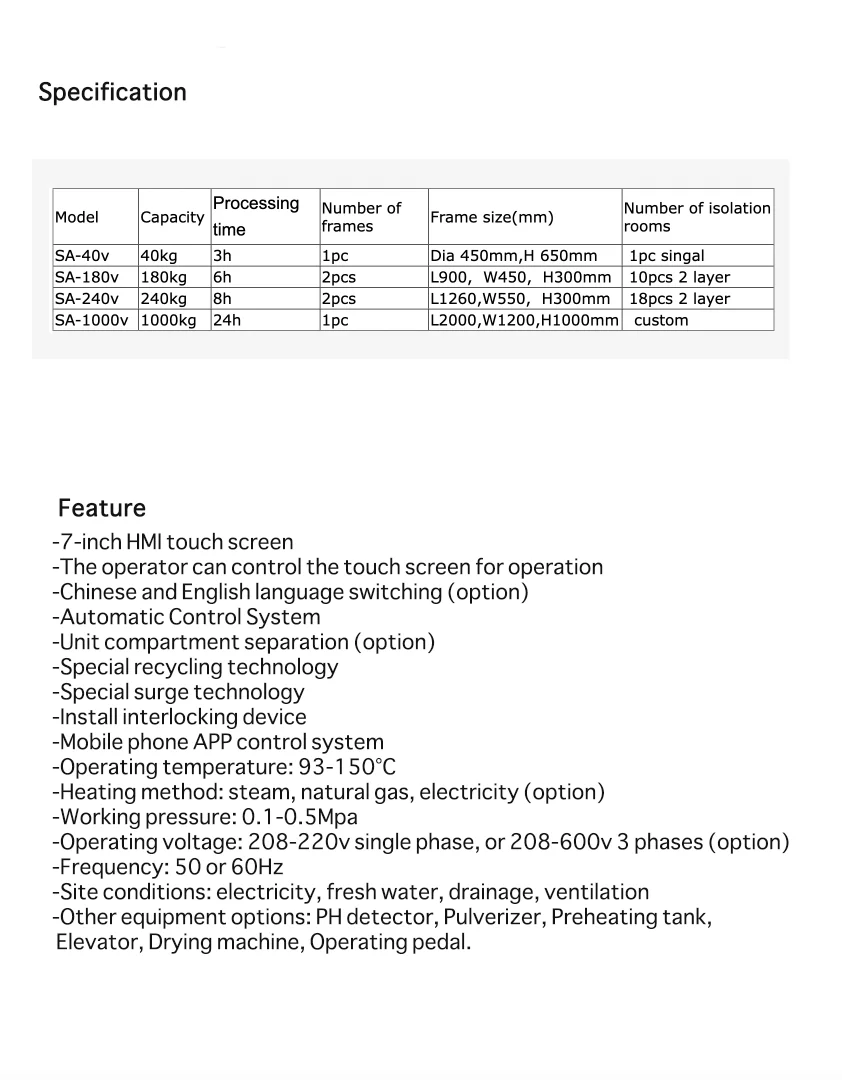 Snsek-SA1000v Aquamation Machine for Animals Bio-Hydrolysis Machine for Pets Water Cremation Machines