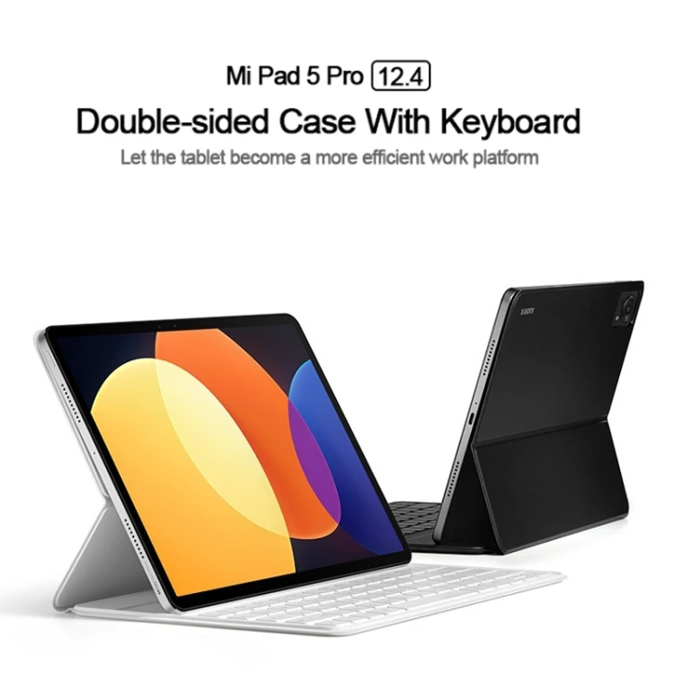 Xiaomi Pad 5 Pro 12.4 本体 キーボードカバーセット Xiaomi Pad 5 Pro 12.4 Keyboard - Magnetic & Leather Case