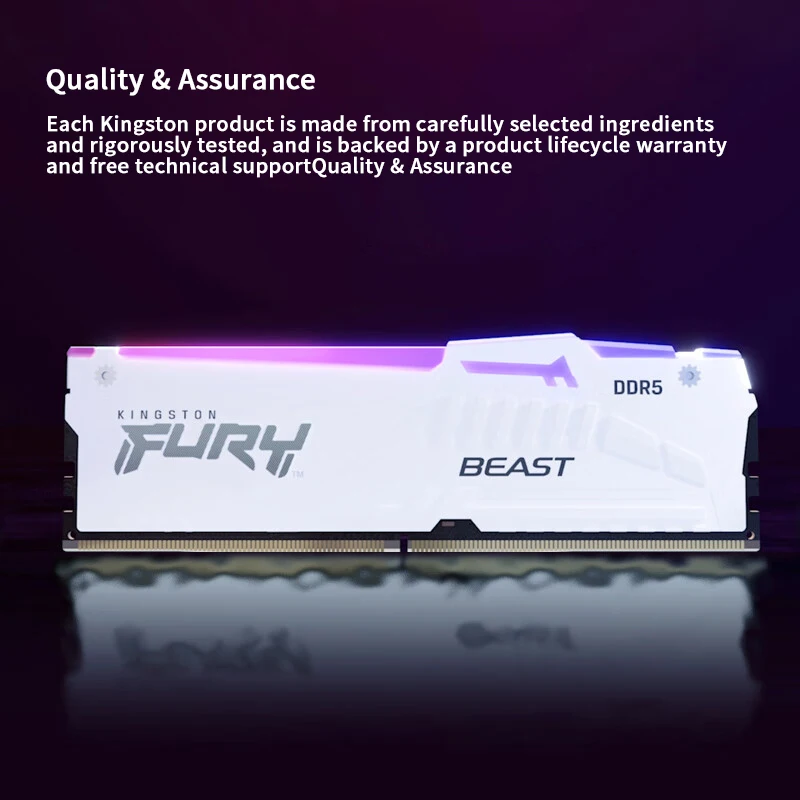 Kingston Fury Beast Ddr5 Rgb 16gb 32gb 5200Mhzデスクトップ