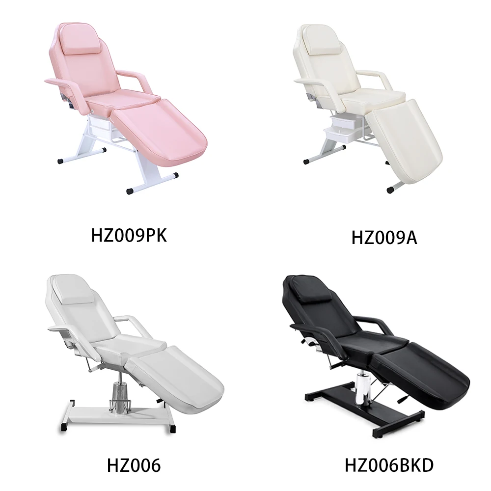 Modern Design Reclining Facial Eyelash Extension Bed for Beauty Tattoo Massage Salon Spa Shop Furniture Synthetic Leather