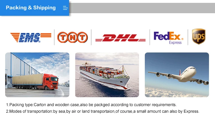 Packaging & shipping specifications