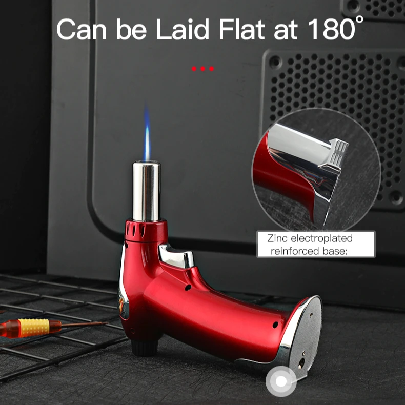 Gf-905 Most Powerful Custom LOGO Camping Windproof Chefs Gas Butane Jet Torch Lighters for Cigar Kitchen Culinary