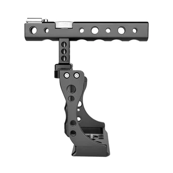 Yelangu Camera Cage Rig for Canon EOS M50 with Top Handle Professional Video Stabilizer Aluminum Alloy Cage for Video Shooting detail image