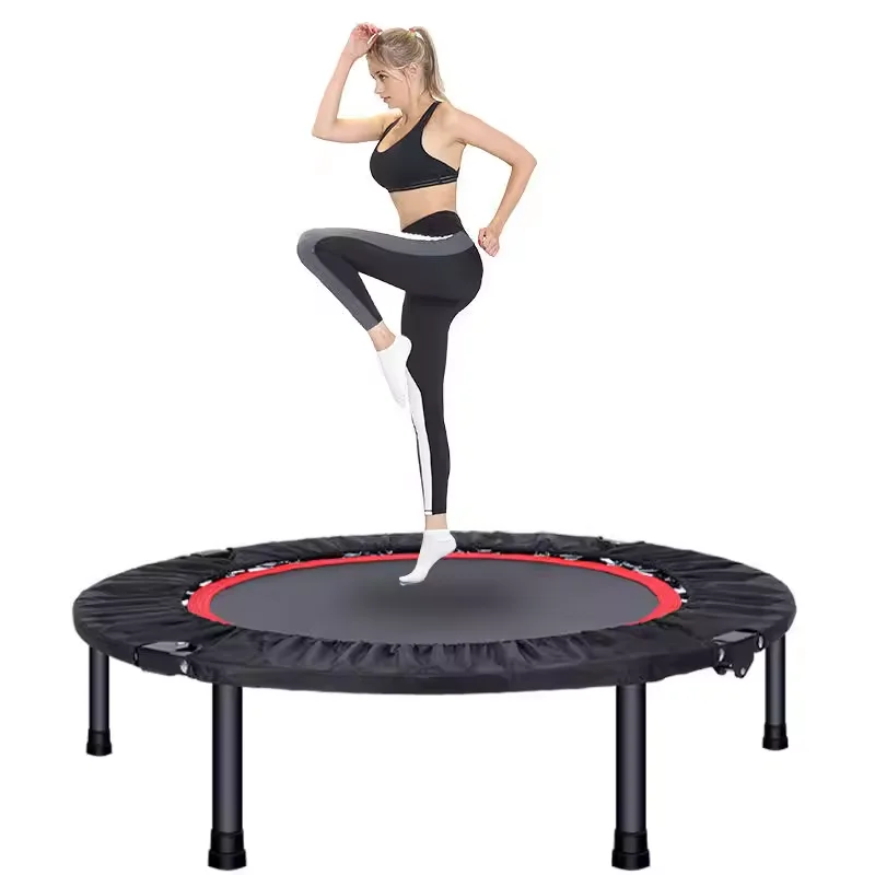 Actualizado: Serenelife Trampolín portátil y plegable - 40 en el hogar mini rebote con pasamanos ajustable, ejercicio corporal de fitness - AZSLSPT409