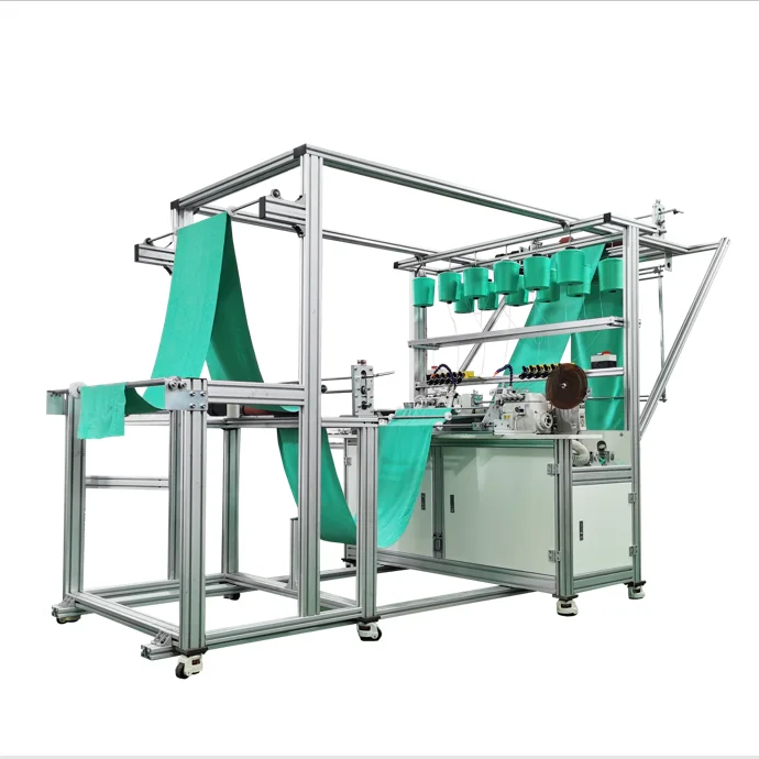 High-speed Automatic Microfiber Towel Longitudinal Stitching Machine Automatic Length Sewing Towel Machine