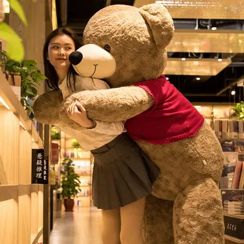 Hot Selling Valentine's Day Gift Oversized Bear Doll Girlfriend Large Size Teddy Bear Plush Pillow Doll Big Bear Plush Toy