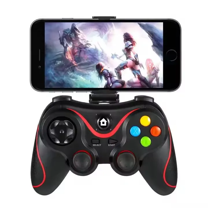 V8 Wireless BT Gamepad for Android/iOS/PC/TV Dual Vibration Controller Compatible with Home Consoles  Portable Devices