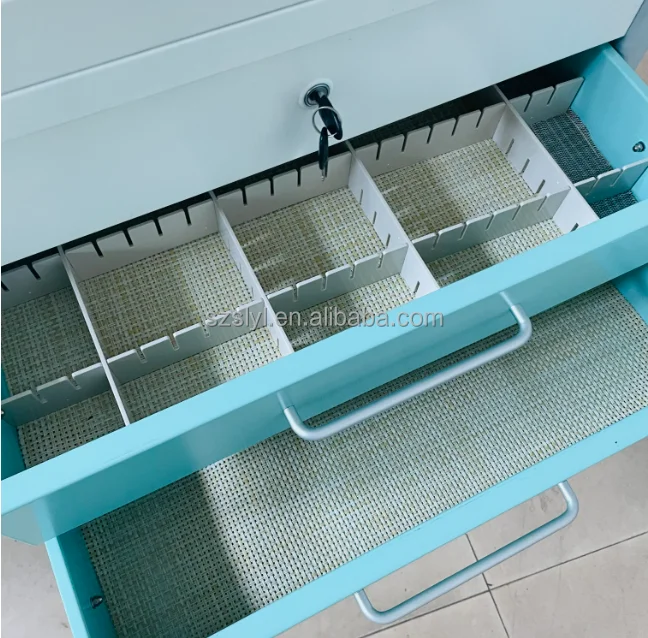 Hospital Emergency ABS Treatment Medical Trolley With Drawer