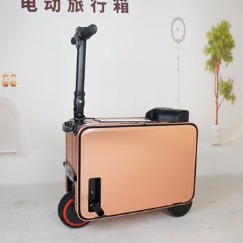2024 20-Inch Electric Scooter with Hardshell Backpack Motorized Aluminum Luggage Electric Suitcase Directly Factory Guangzhou