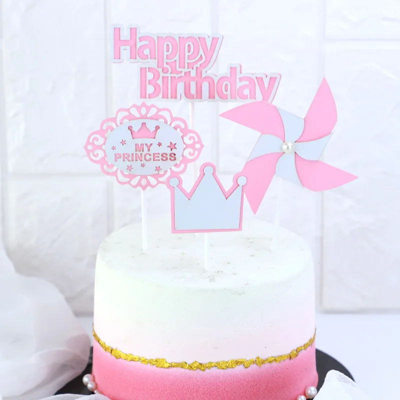 Macaron Enfants Joyeux Anniversaire Moulin A Vent Princesse Couronne Gateau Topper Decoration Ensembles Buy Ensemble De Decoration De Gateau Pour Enfants Gateau Gateau De Joyeux Anniversaire Product On Alibaba Com
