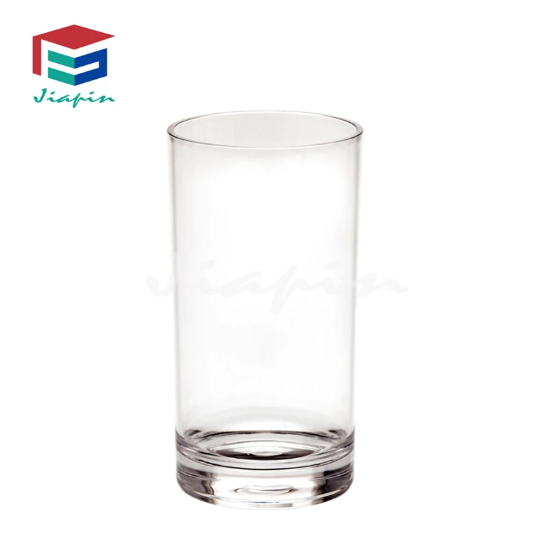 8oz Unbreakable clear Plastic Straight High Ball Glass Water Tumbler PC  drinking glass tumbler for party canteen camping