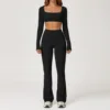 Top+Leggings- Black
