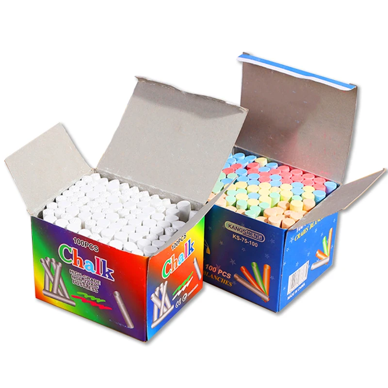 Fine Quality Dustless Chalk Colorful for School and Office Stationery Supplies