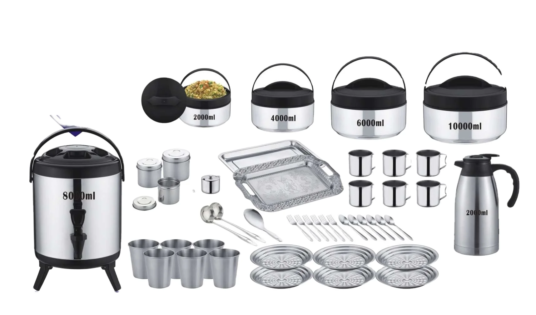 55pcs Stainless Steel Cookware Set Cookware Stainless Steel Set Cooking Pots Cookware Set