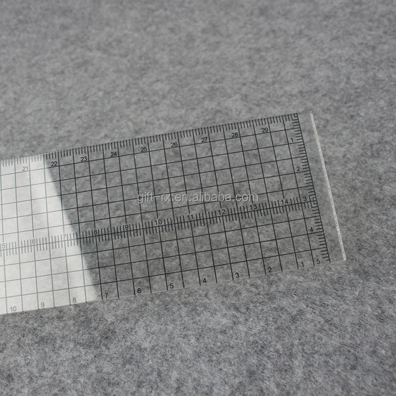 Пользовательская печатная акриловая пластиковая Лазерная режущая линейка для школы и продвижения по службе уникальный Токен