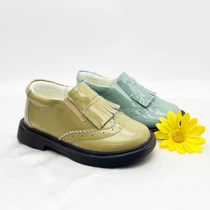 Fashion Trend 100% Genuine Leather Hard-wearing  Children Shoes