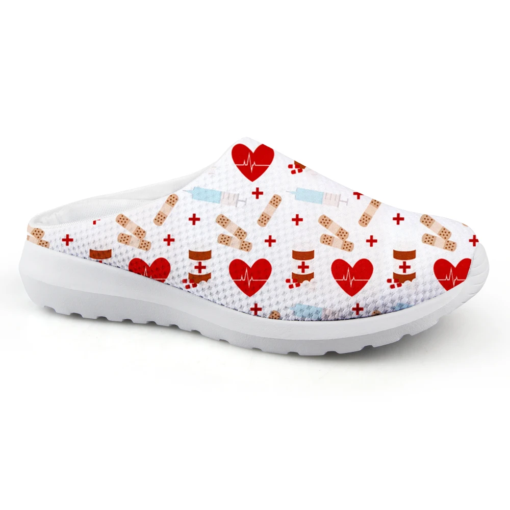 printed nursing clogs