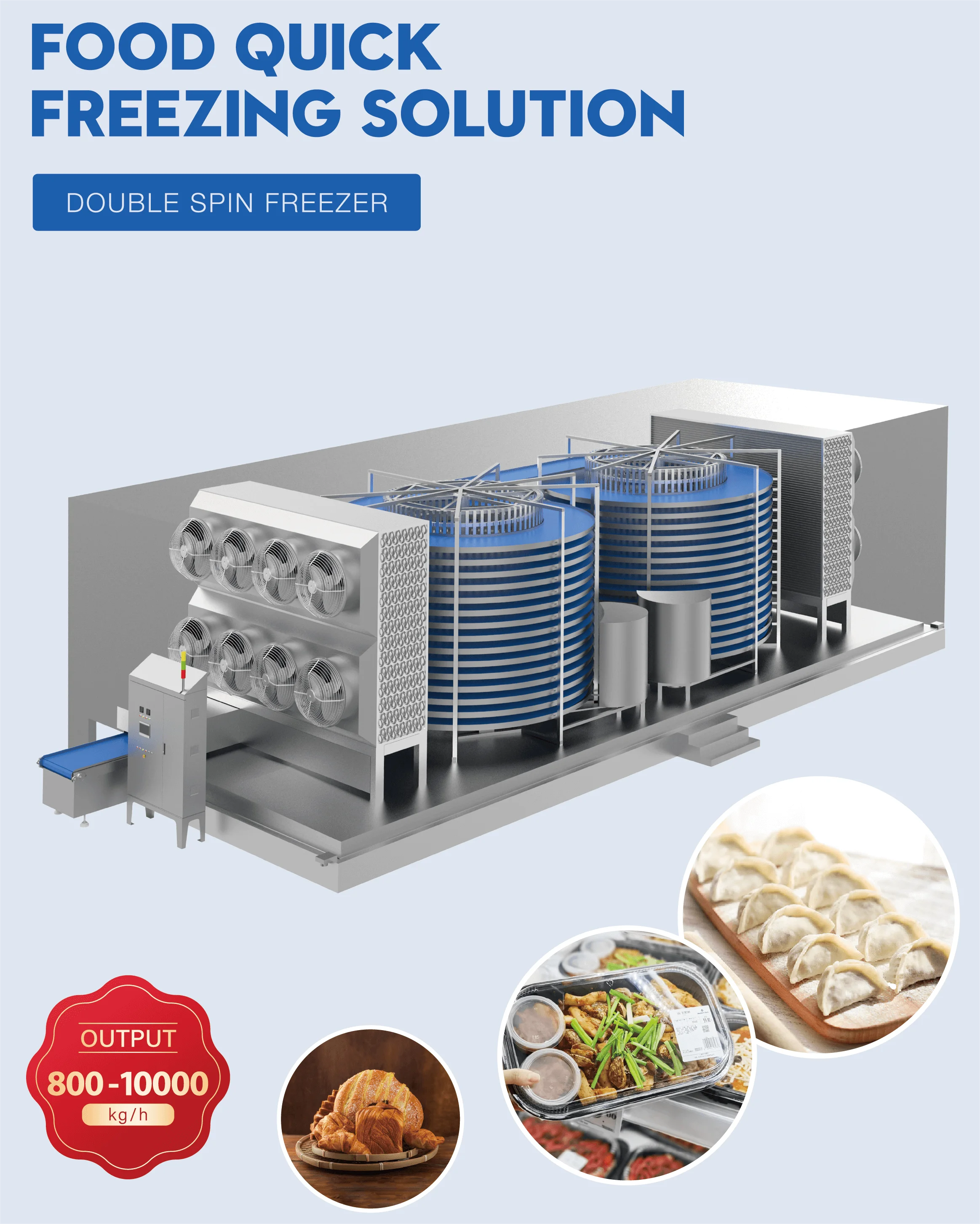 Individual Spiral Quick Freezer, 380v, 370kW - detail 2