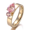 แหวนทองแท้ 18K ประดับพลอยสังเคราะห์