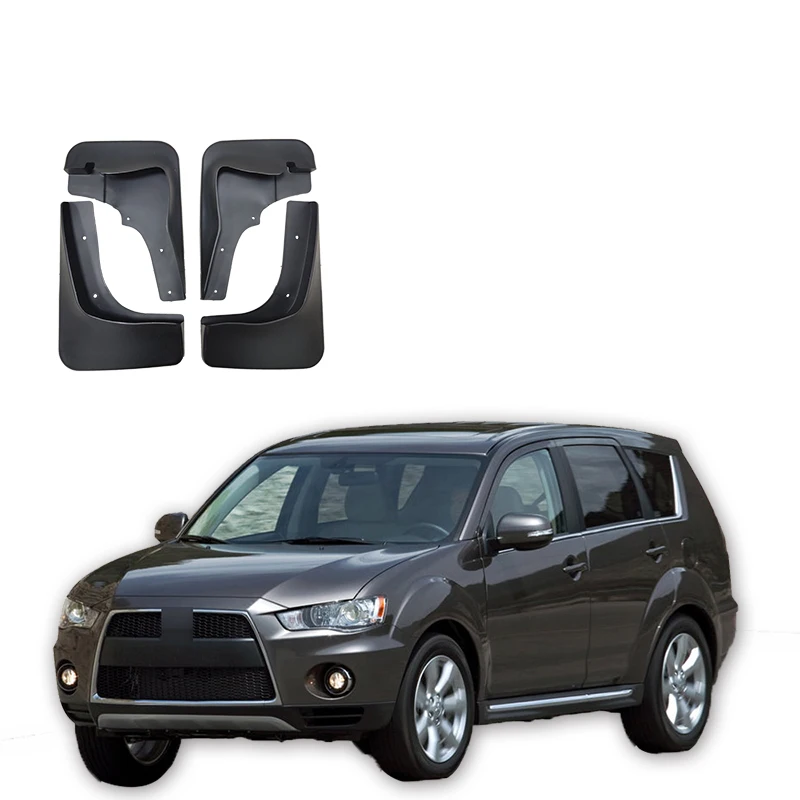 Front Rear Molded Car Mud Flaps for Mitsubishi Outlander 2010 2011 2012 Mudflaps Splash Guards Mud Flap Mudguards Fender