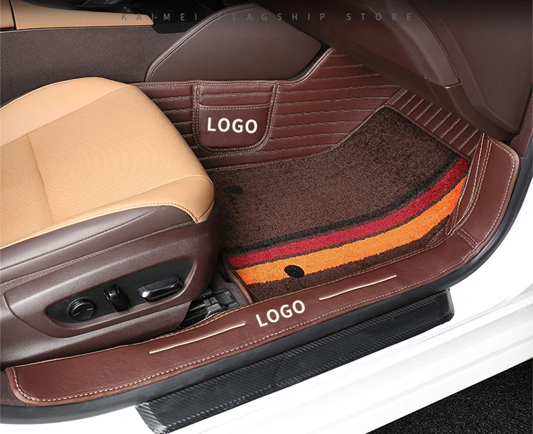 leather floor mat