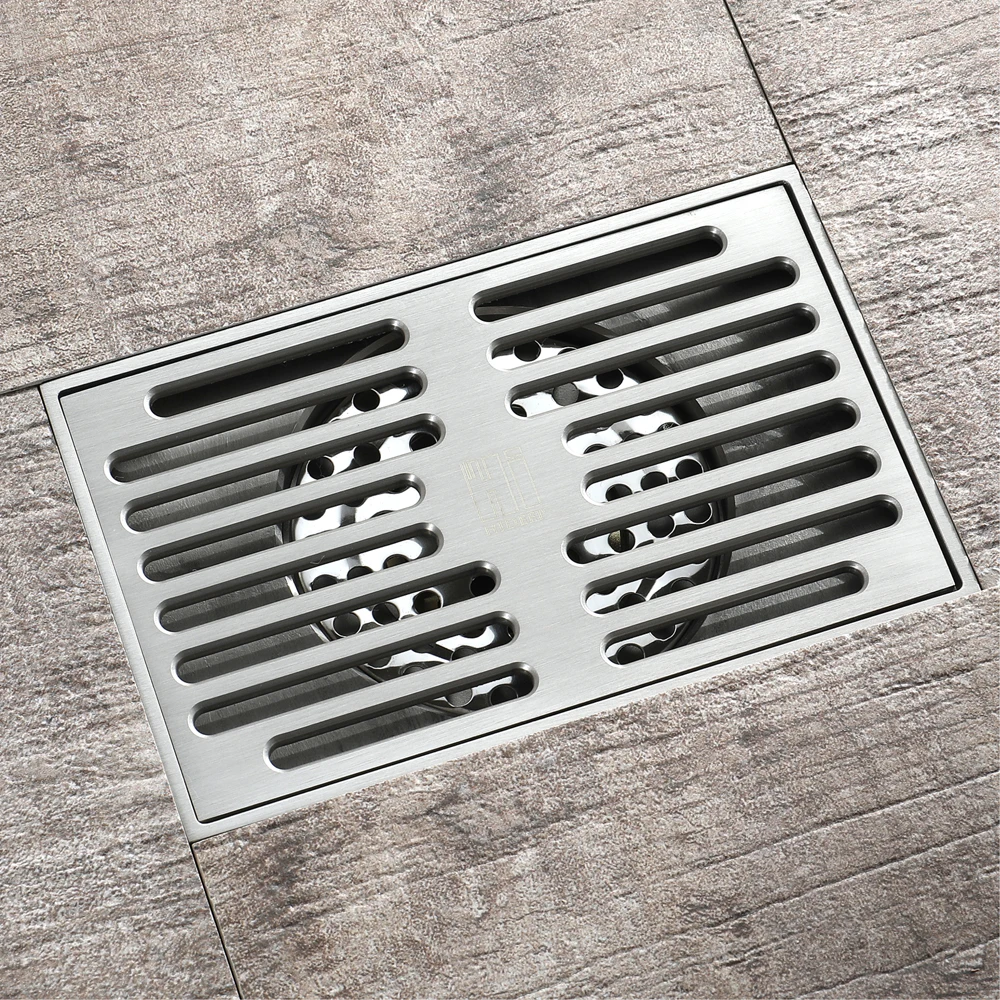 High Quality Horizontal Drainage Rectangular Grate Shower Floor Drain