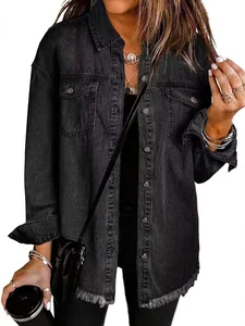 New Denim Shirt Women's Street Style Outerwear Suit Top