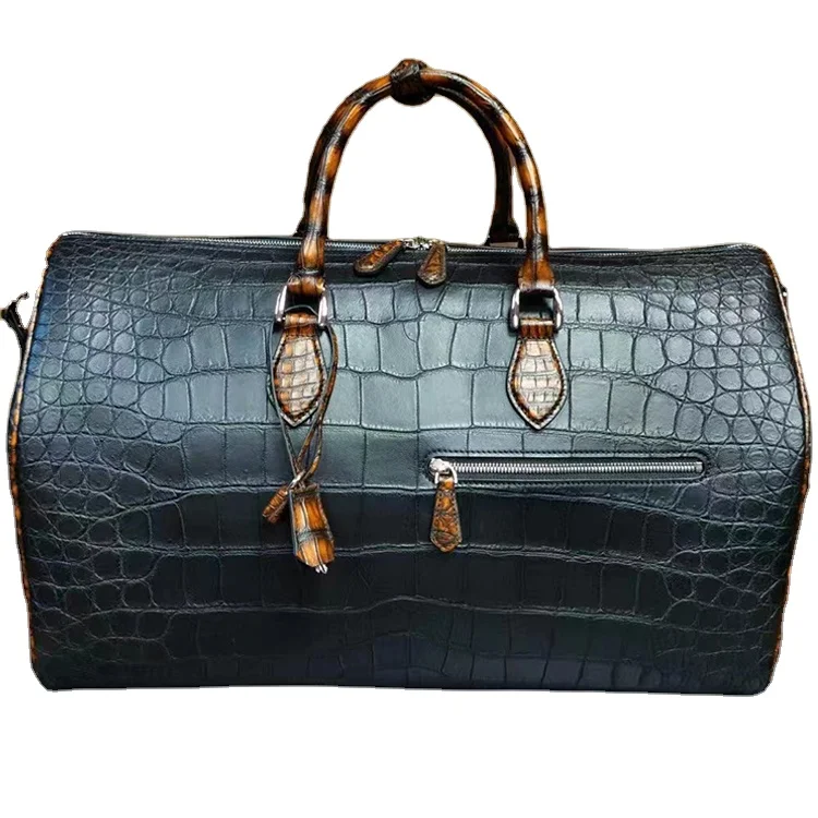 バッグ Opium crocodile Leather Boston Hand Bag バッグ Opium crocodile Leather Boston Hand Bag バッグ Opium