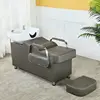 Dark gray white porcelain basin