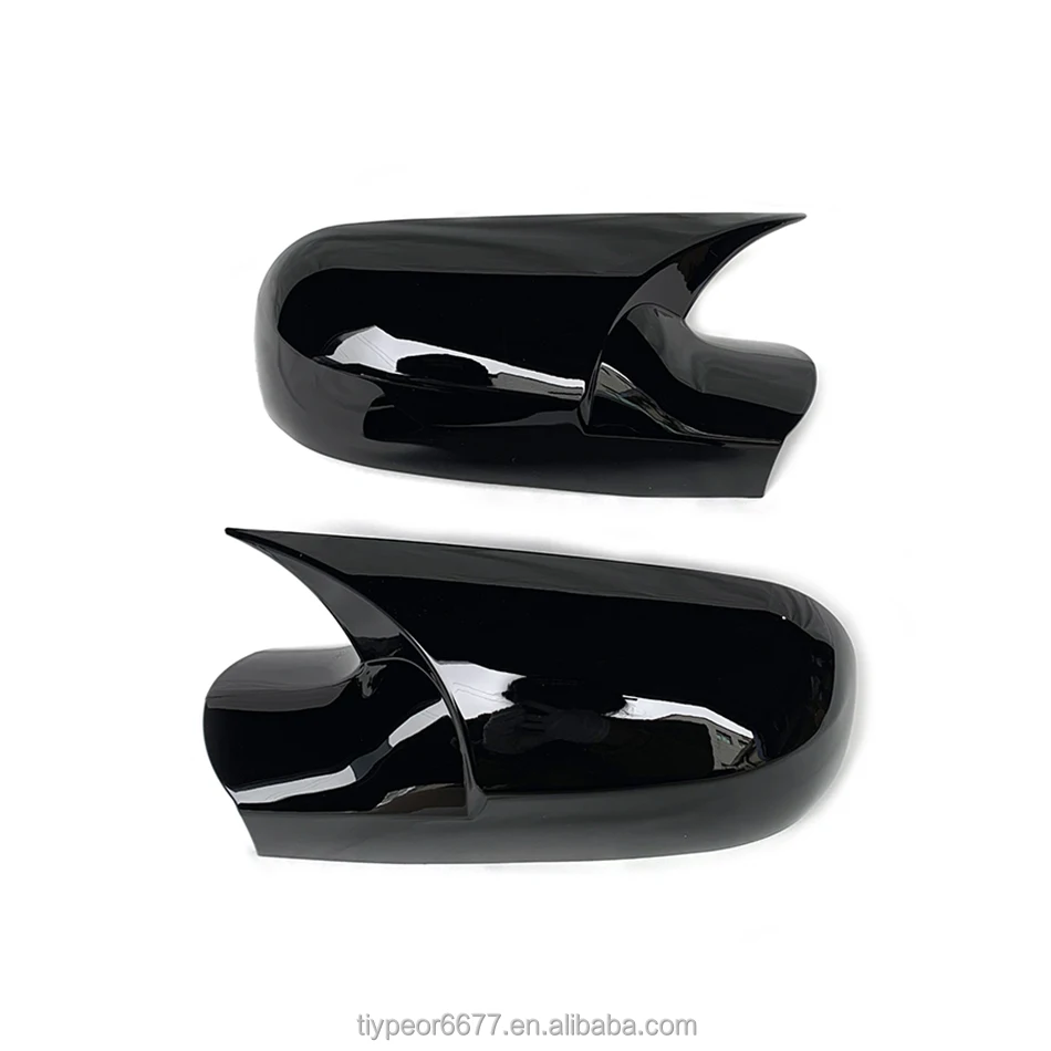 product car accessories car rearview side mirror cover trim side wing rearview glossy black  caps cover for renault megan 2 magane-5
