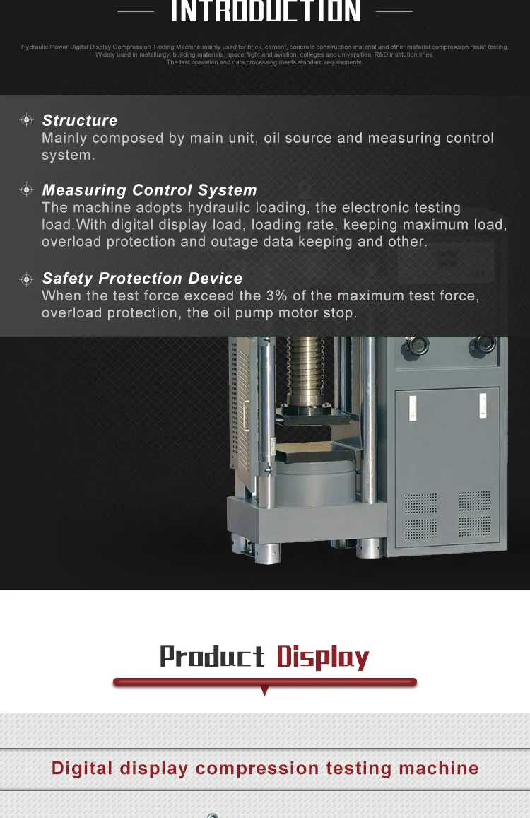 2000kn Digital Display Pressure Gauge Calibration Of Compression