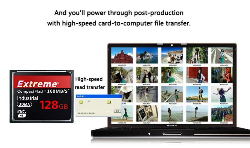 UDMA 160MB/s 128GB CompactFlash Memory Card - Ultra Fast 160MB/s
