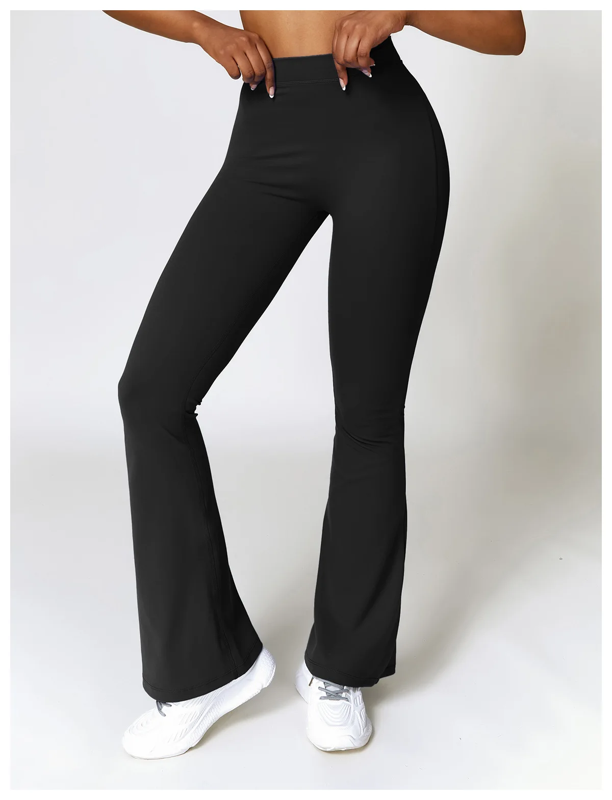 Wholesale Peach Hip Lifting Yoga Bell Pants Fitness Sports Wide Leg ...