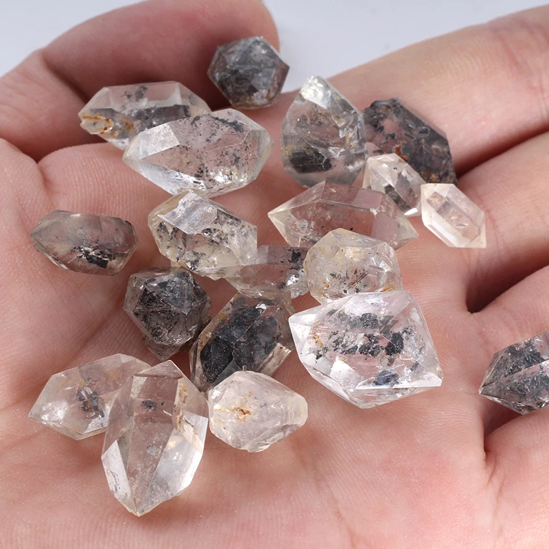 Herkimer Diamond Beads Natural Sparkly Quartz Crystals