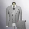 Pantalón chaleco traje gris