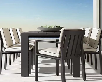 Patio Dining Table And Chairs Garden Aluminum Outdoor Furniture Dining Set Outdoor Garden Furniture Sets