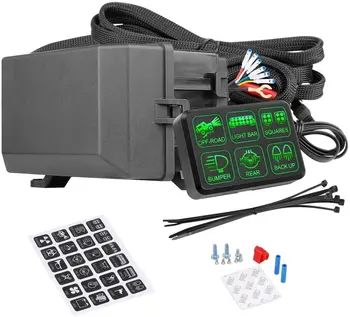 Gang スイッチ　コントロールパネル セット Amazon.co.jp: 8ギャング スイッチ コントロールパネル LED リレー