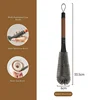 Walnut-colored multi-function brush-2-in-1 with crevice brush