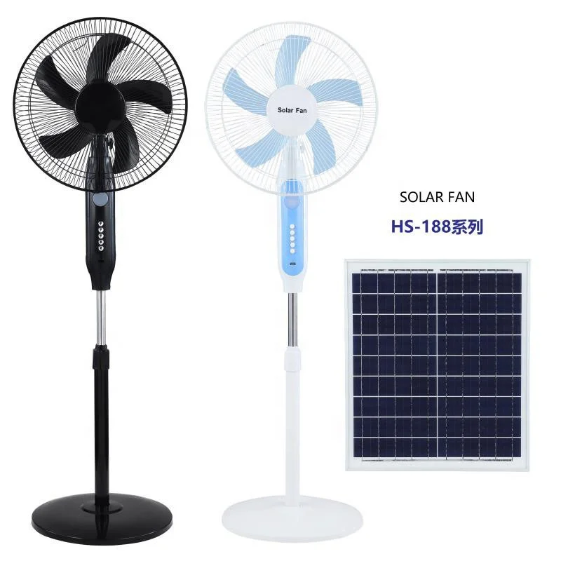 Rechargeable Solar Powered Stand 16 18 Inch With Remote Control Ac/dc