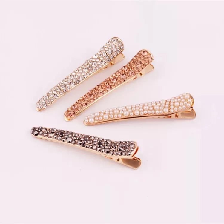 Korean Hair Accessories Headwear Pearl Rhinestone Hairpin Bangle Clip ...