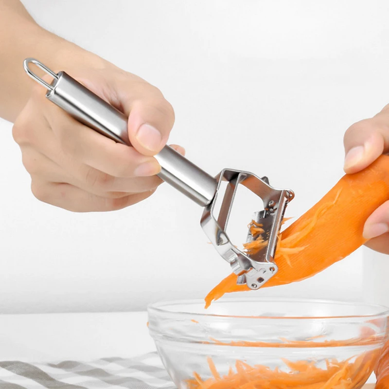 Kitchen Tool Carrot And Potato Peeler Food Grade Stainless Steel Grater Multifunctional Vegetable Fruit Peeler