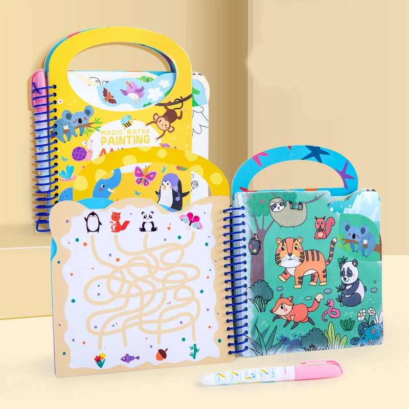 Hoye Craft Popular Reusable Painting Toys Magic Drawing Book For Kids