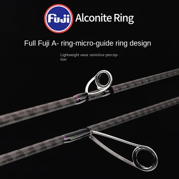 Qingxiu General Use Luya Pole Full Fuji Ring Worm Pole Carbon Far-cast Perch Mandarin Fish Spinning Cork Handle 2-Piece – Soft Lure – view 4