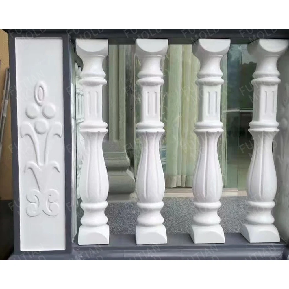 Terrace Casting Decorative Handrail Vase Column Concrete Fence Form Balustrade Mold for Sale