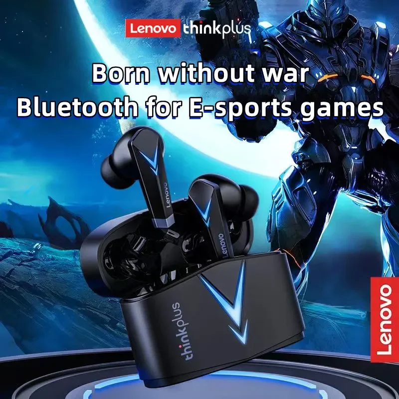 100% Original Lenovo LP6 TWS BT 5.0 Earphones Low Latency Dual Mode Music&Gaming Headsets HIFl Sound E-Sports Gaming Headphones