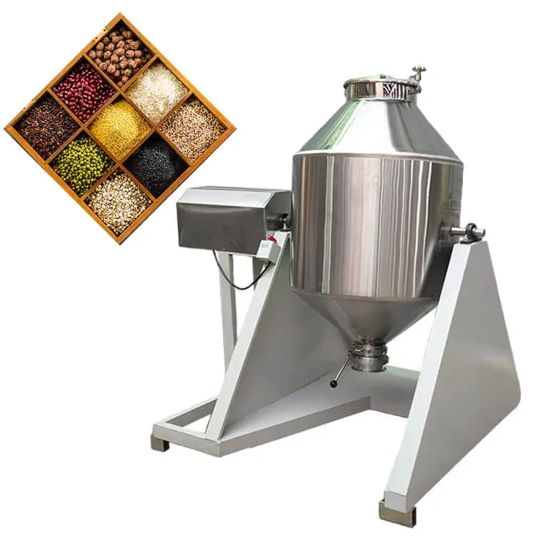 Industrial Drum Mixer Fruit Smoothie Powder Mix Machine For Drink Instant Automatic Pvc Mixing Mills