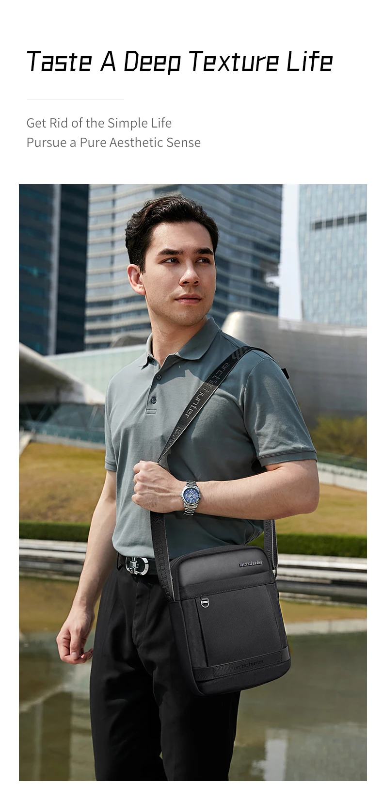 ARCTIC HUNTER New Arrive Messenger Business Shoulder bag Crossbody Bag Waterproof Sling Bag men